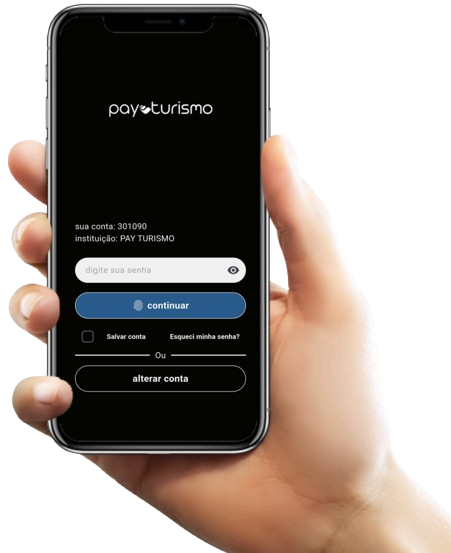 Aplicativo Pay Turismo - Conta Digital